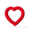 Rose Red Color Organic Cotton Dog Toys